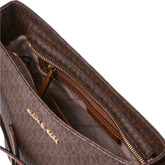 Michael Kors Jet Set Travel Large Logo Messenger Bag - Picture 7 of 8